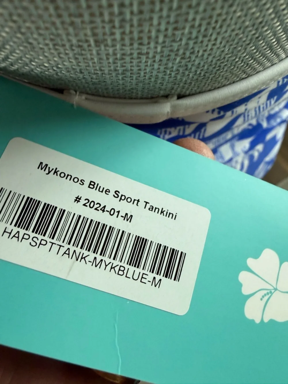 Harpari Mykonos Blue Sport Tankini (Top Only) - Size M - New With Tags - Picture 5 of 5